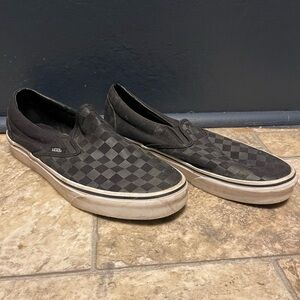 Checkered Black Vans